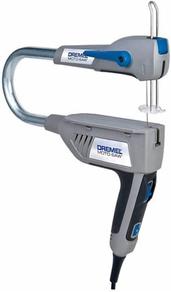 Dremel MS20 Moto-Saw Dekupiersäge, kompakte 2-in-1-Tischkreissäge (70 W) mit 1 Zubehörteil und 5 Säg