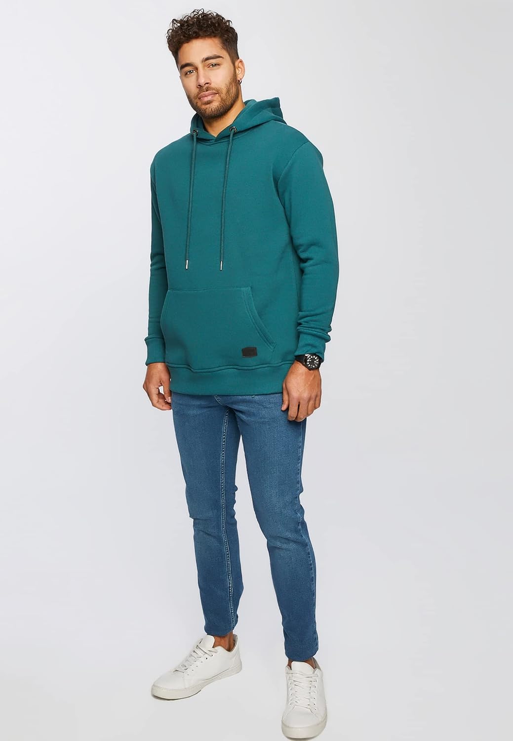 Leif Nelson Herren Hoodie Pullover mit Kapuze Oversize Kapuzenpullover für Männer Pulli Longsleeve S
