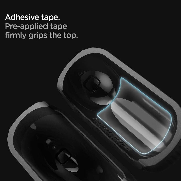 Spigen Rugged Armor Entwickelt für Apple Airpods Pro Hülle Case (2019) - Mattschwarz, Mattschwarz