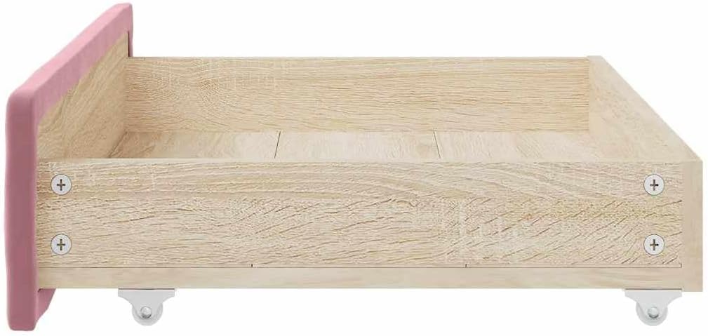 vidaXL Bettschubladen 2 Stk., Bettkasten mit Rollen, Schubkasten Schublade für Bett, Bettschubkasten