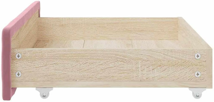 vidaXL Bettschubladen 2 Stk., Bettkasten mit Rollen, Schubkasten Schublade für Bett, Bettschubkasten