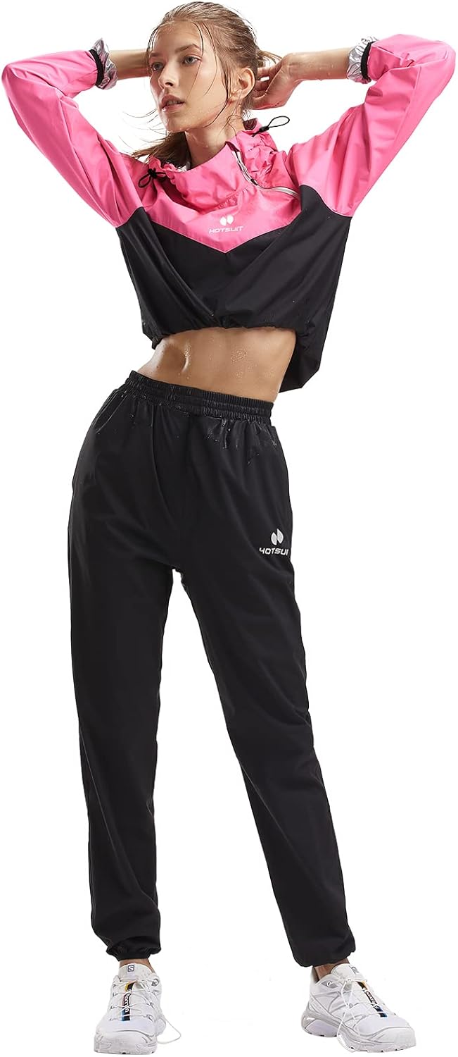 HOTSUIT Schwitzjacke/Schwitzanzug Damen Sauna Trainingsanzug Sportanzug Schwitzanzug Fitness Trainin