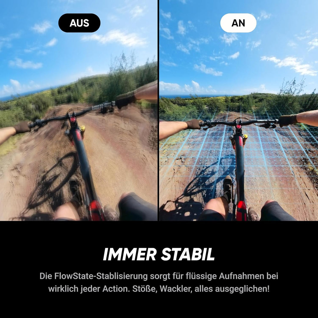 Insta360 X5 Auf Geht's-Bundle - wasserdichte 8K 360°-Action-Cam, Spitze bei wenig Licht, Unsichtbare