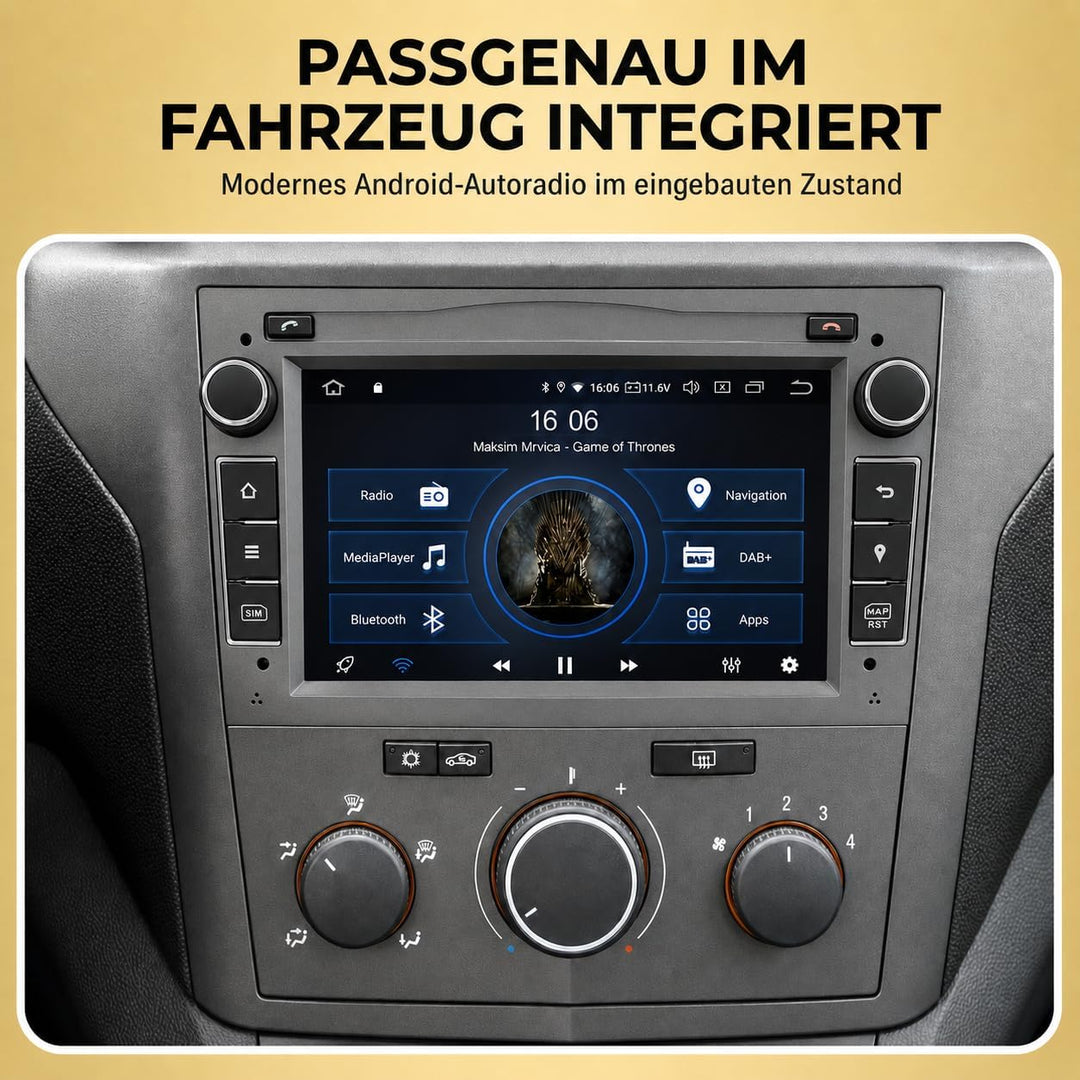 M.I.C. AO7 Android 12 Autoradio mit navi Qualcomm 665 4G+64G Ersatz für Opel Antara Astra h Combo Co