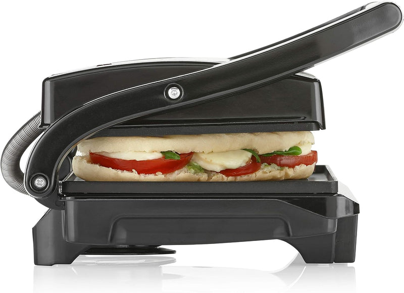 Tristar Kontaktgrill - Sandwich Maker mit Edelstahlausführung, 700 Watt, 0,7m Kabellänge, antihaftbe