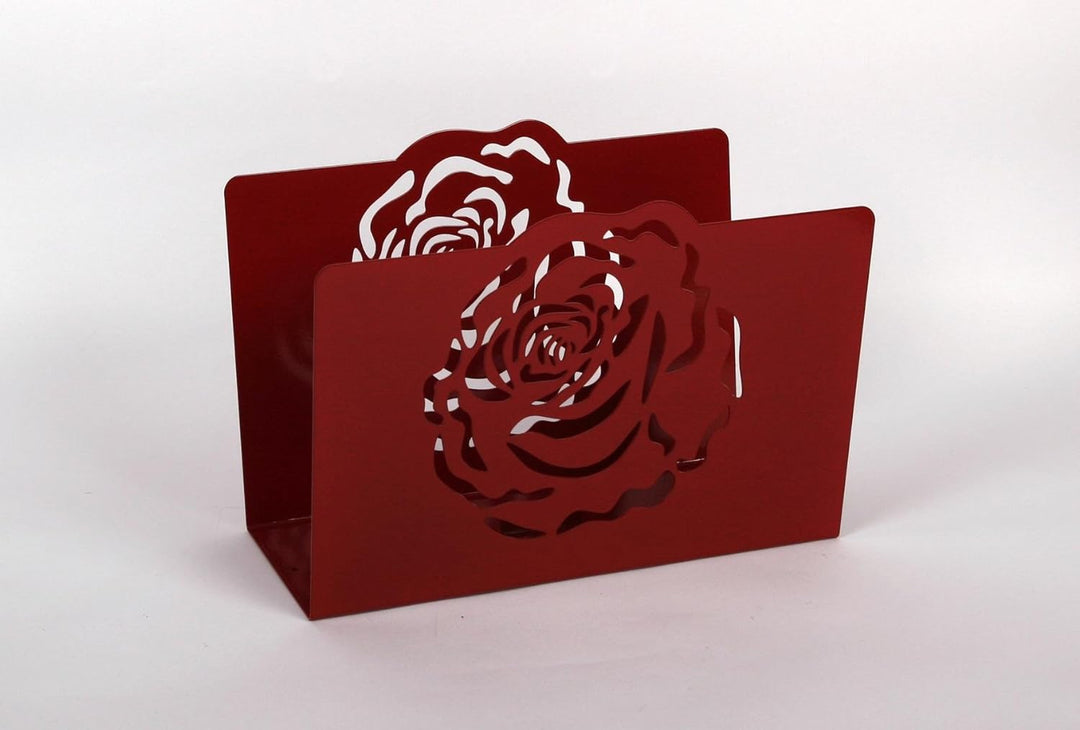 Zeitungsständer Rose, HxBxT: 23x32x12cm, rot/Made in Germany, Marke: Szagato (Zeitungshalter, Zeitsc