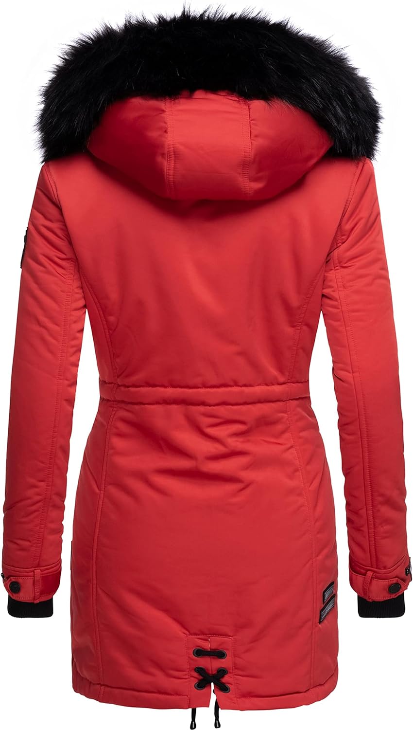 Navahoo Damen warmer Winterparka mit Kapuze Luluna Prc XS-XXL XS Rot, XS Rot