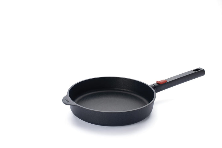 Woll Diamond Logic XR Flachpfanne - Induktiv -, Ø 24 cm, 5 cm hoch, mit abnehmbarem Stiel - Geeignet
