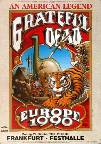 Grateful Dead - American Legend, Frankfurt 1990 » Konzertplakat/Premium Poster | Live Konzert Verans