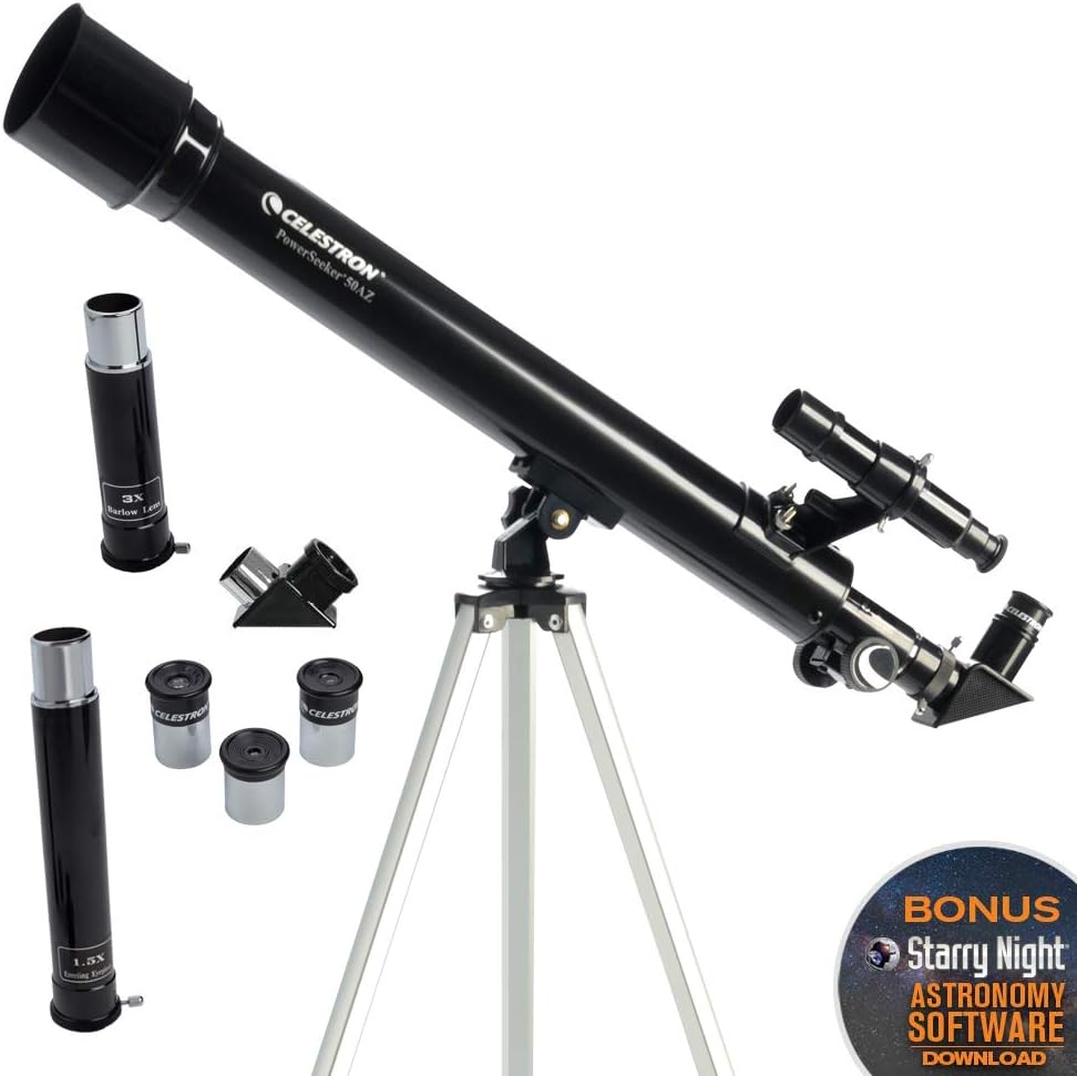 Celestron 21039 PowerSeeker 50AZ Refraktor, PowerSeeker