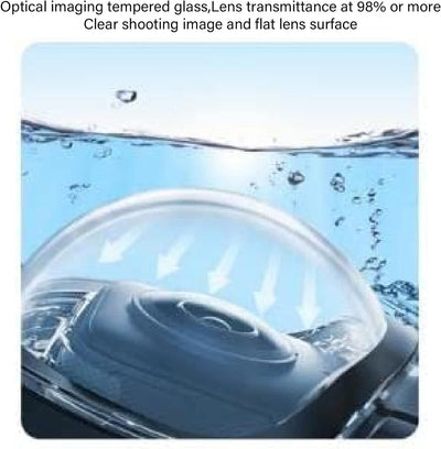 Wasserdichtes Gehäuse für Insta360 ONE X3, Unterwasser-Tauchschutzhülle 164ft IPX8 Wasserdichtes Kam