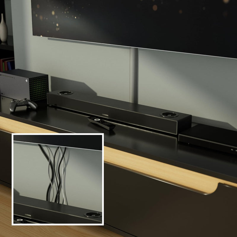 D-Line 1M5025A TV Kabelkanal, Kabelabdeckung, Kabel für wandmontierte Fernsehapparate kaschieren - 1
