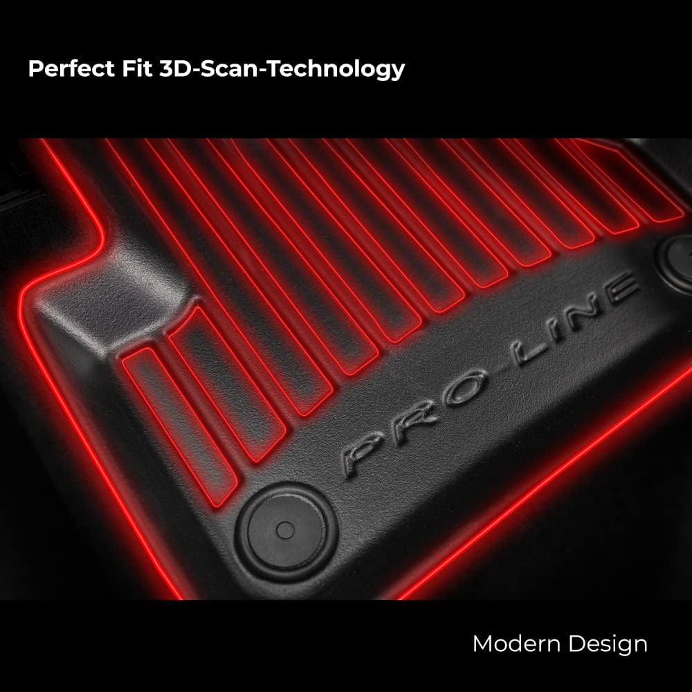 FROGUM ProLine 3D Gummimatten Exklusiven Auto Fussmatten Autofussmatten für FIAT Bravo II 2007-2014,