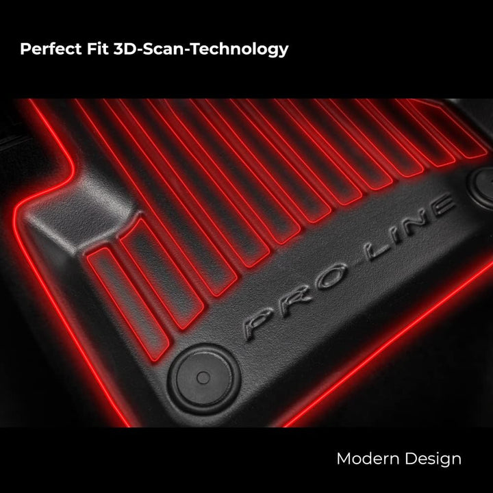 FROGUM ProLine 3D Gummimatten Exklusiven Auto Fussmatten Autofussmatten für FIAT Bravo II 2007-2014,