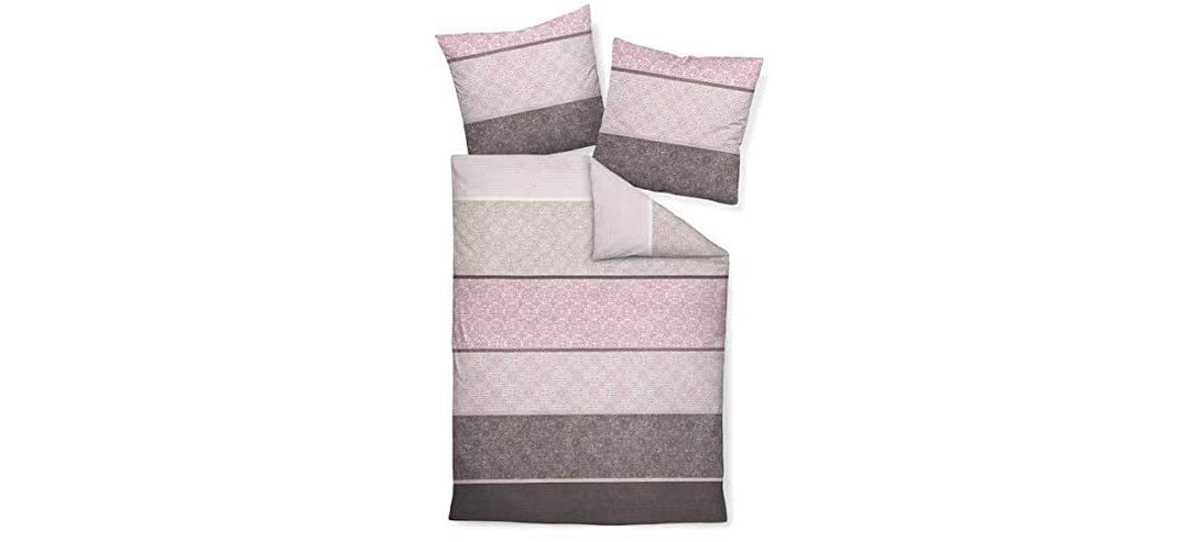 Janine Design Mako-Satin-Bettwäsche-Garnitur Palermo 31031 Farbe Beere-Mauve Grösse 155x200+80x80 Be