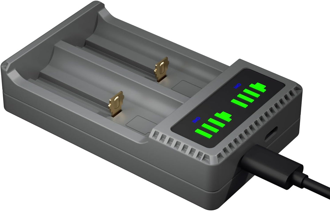 DuraPro 4X Akku AAAA Batteries + LED USB Ladegerät für Stylus Pens, Stirnlampen, Quadruple A,Quad A,