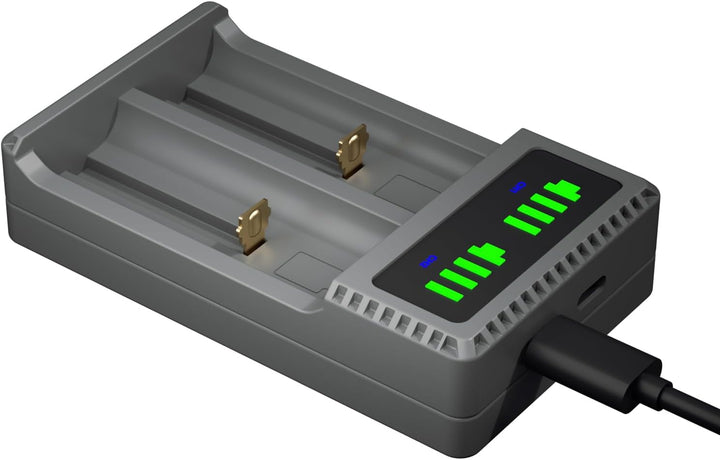 DuraPro 4X Akku AAAA Batteries + LED USB Ladegerät für Stylus Pens, Stirnlampen, Quadruple A,Quad A,