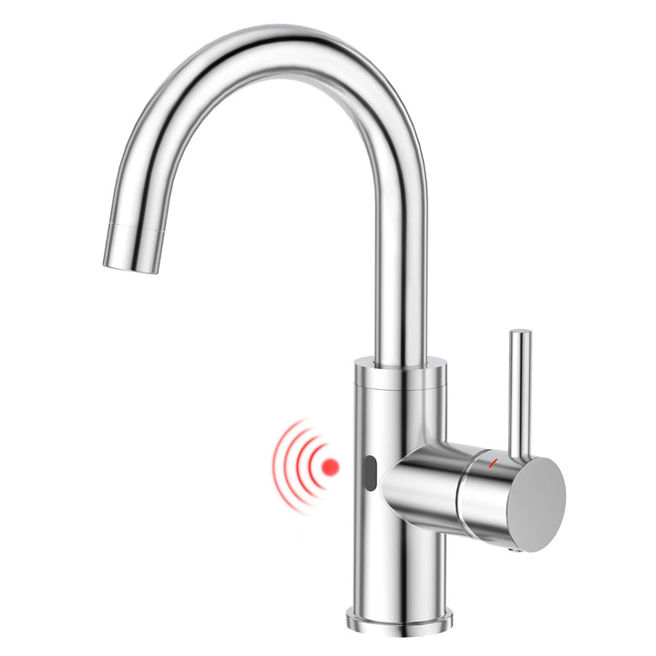 CREA Infrarot Wasserhahn 360° drehbar mit Automatischer Sensor Berührungslose, Einhebelmischer Armat