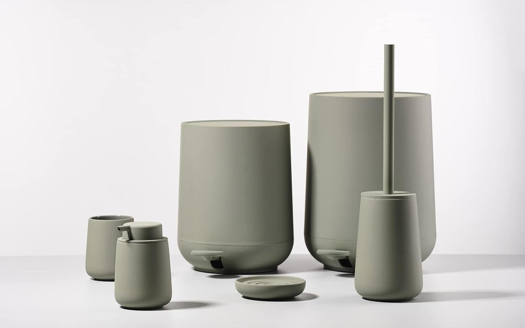 Zone Denmark Nova Mülleimer fürs Bad, Kosmetikeimer, Abfalleimer fürs Badezimmer, Durchm. 23 cm, Höh