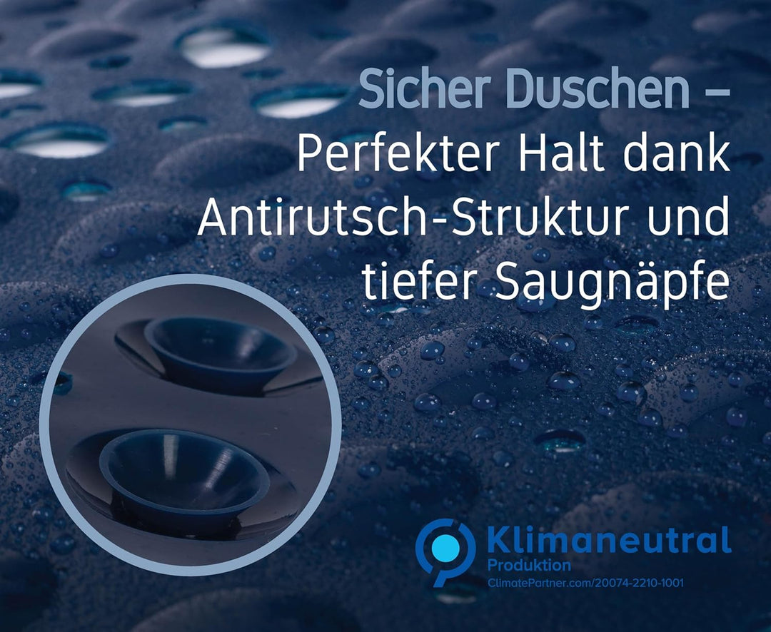 Toniamo Duschmatte rutschfest 53x53 cm | Antirutschmatte Dusche quadratisch | Rutschmatte Dusche ant