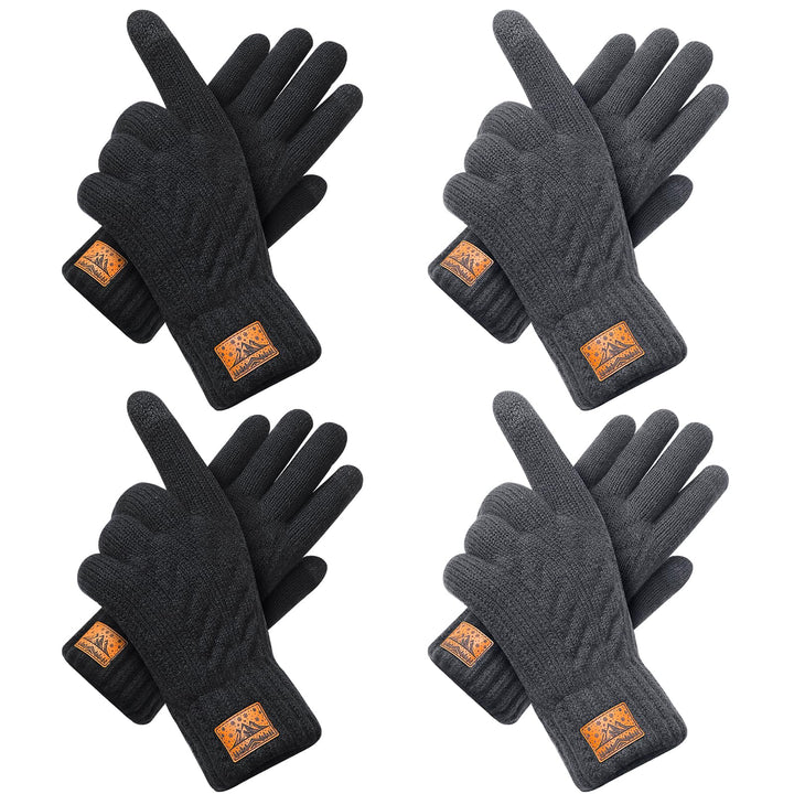 CHENMEI Winterhandschuhe Strickhandschuhe für Herren Damen - Touchscreen Wollhandschuhe, Warme Winte
