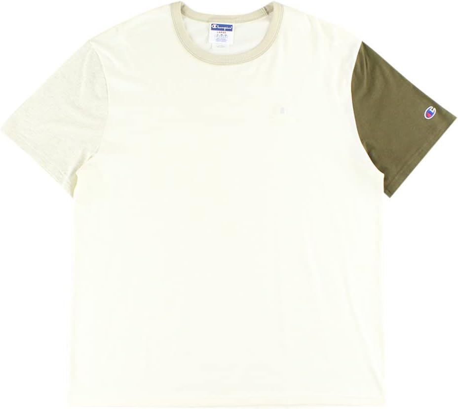 Champion Herren Classic Jersey T-Shirt XXL Cremefarben / Hellbeige / Gebrochenes Weiss, XXL Cremefar