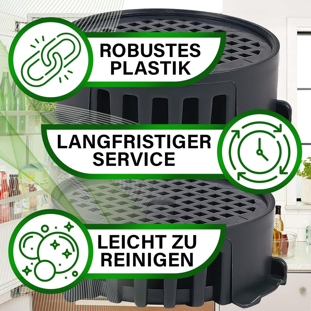2 Stück Aktivkohlefilter Kühlschrank Ø 45 mm mit dem Originalcode 5806820 für Miele 9096342 9881116