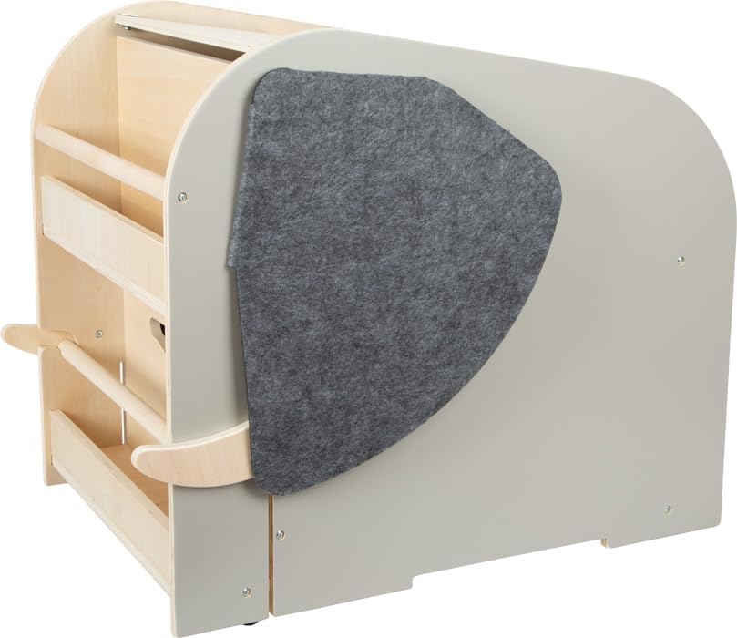 small foot Spielzeugbox mit Sitz und Rollen Elefant „Wildlife“ aus Holz, Spielzeug-Aufbewahrung mit