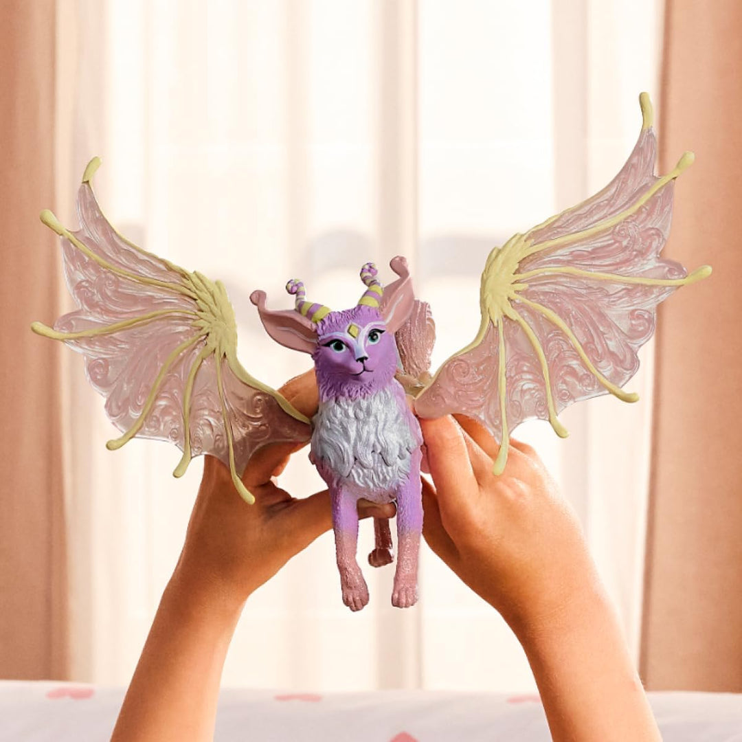 Schleich BAYALA | Geflügelter Katzendrache 70846 | Fantastische Figur mit beweglichen Flügeln | Gesc