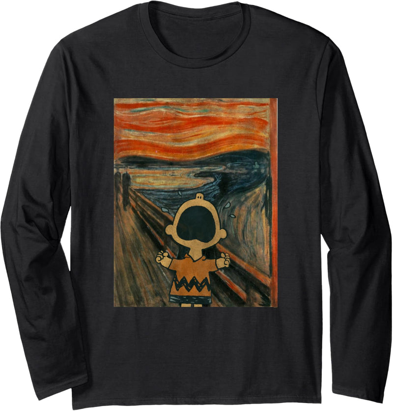 Erdnüsse Charlie Brown Scream Artsy Langarmshirt