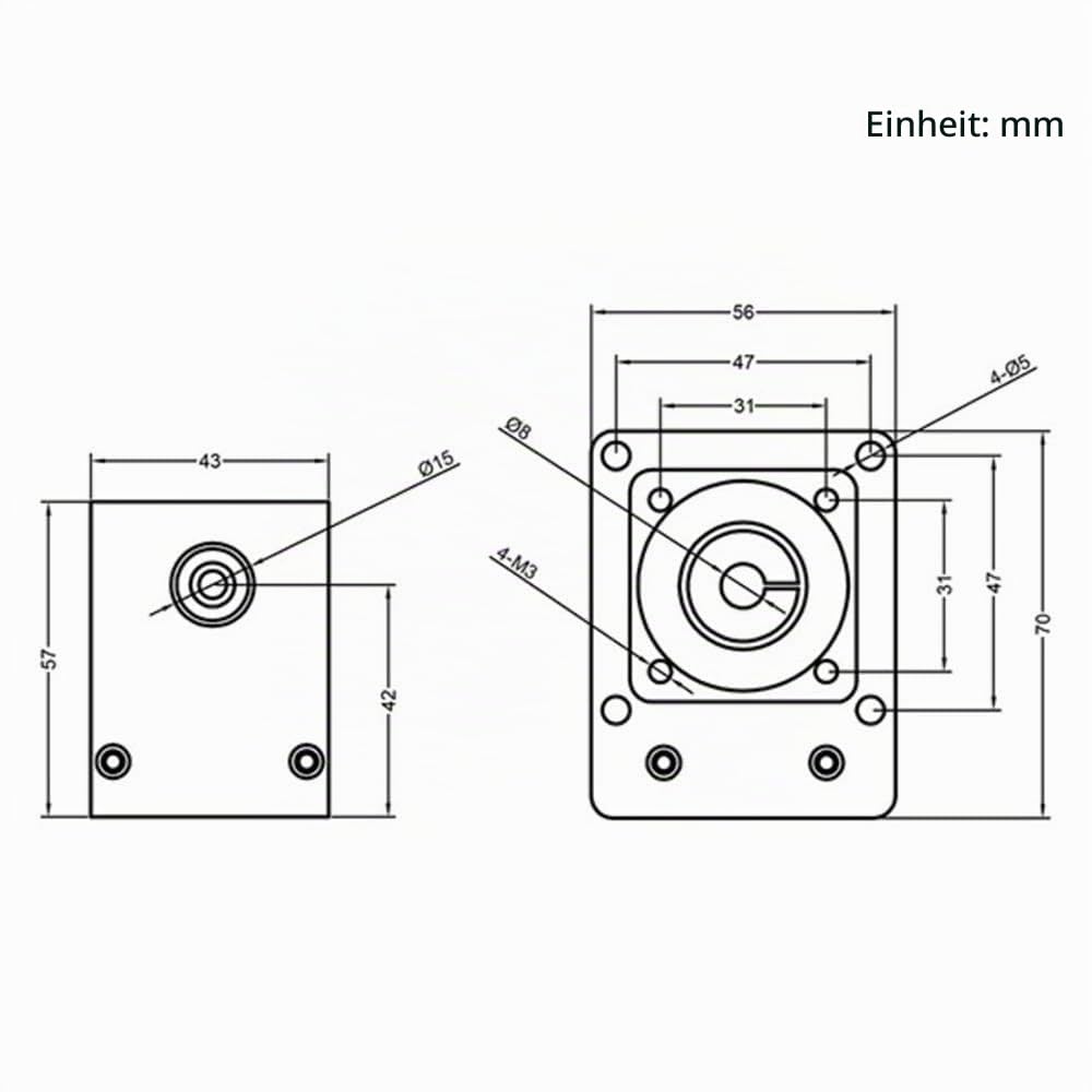 Zeberoxyz 100mm effektive Länge Linear Schienenführung Kugelumlaufspindel SFU1605 mit quadratischen