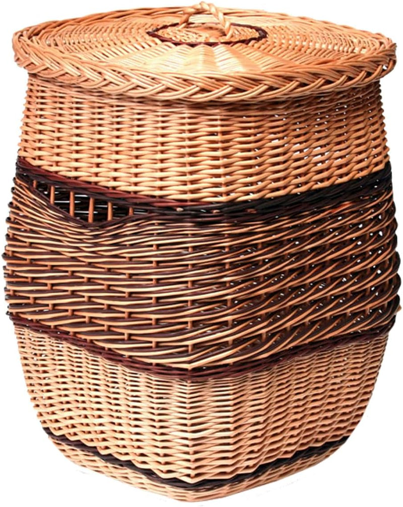 Wäschekorb aus Weide (50x50 H63, Natur) 50x50 H63 Natur, 50x50 H63 Natur