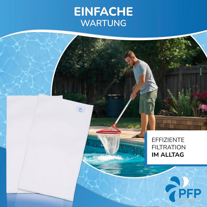 Filterbeutel, kompatibel mit Pools von Desjoyaux, 15 und 30 Mikrometer