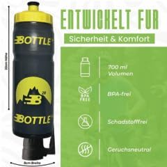700 ml Fahrrad-Trinkflasche mit magnetischem Flaschenhalter & integrierter Werkzeugaufbewahrung | Ma