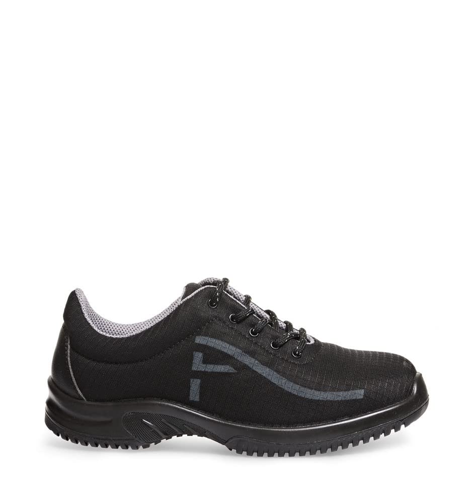 Abeba Sicherheits-Halbschuh 1628 - Uni6 Mikrofaser-Textil schwarz 35 EU, 35 EU