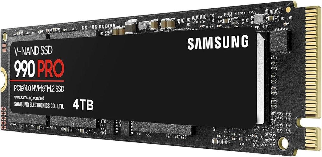 Samsung 990 PRO NVMe M.2 SSD, 4 TB, PCIe 4.0, 7.450 MB/s Lesen, 6.900 MB/s Schreiben, Interne SSD, F
