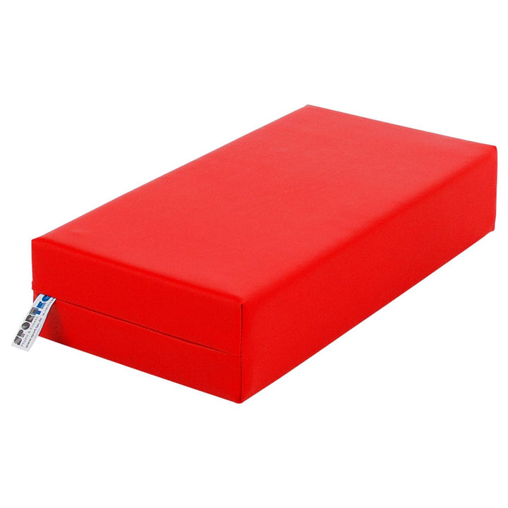 Sport-Tec Stufen-Lagerungskissen Stufenlagerungswürfel Lagerungswürfel 50x25x10 cm Rot, Rot