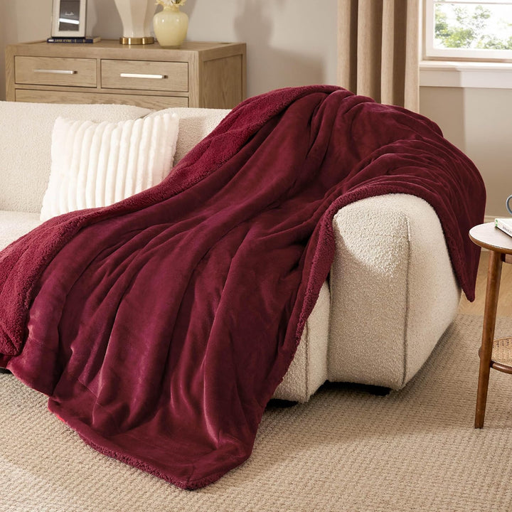 BEDSURE Kuscheldecke - Warm Sherpa Wolldecke & Sofadecke, Flauschig Sofaüberwurf Decke, Dicke Couchd