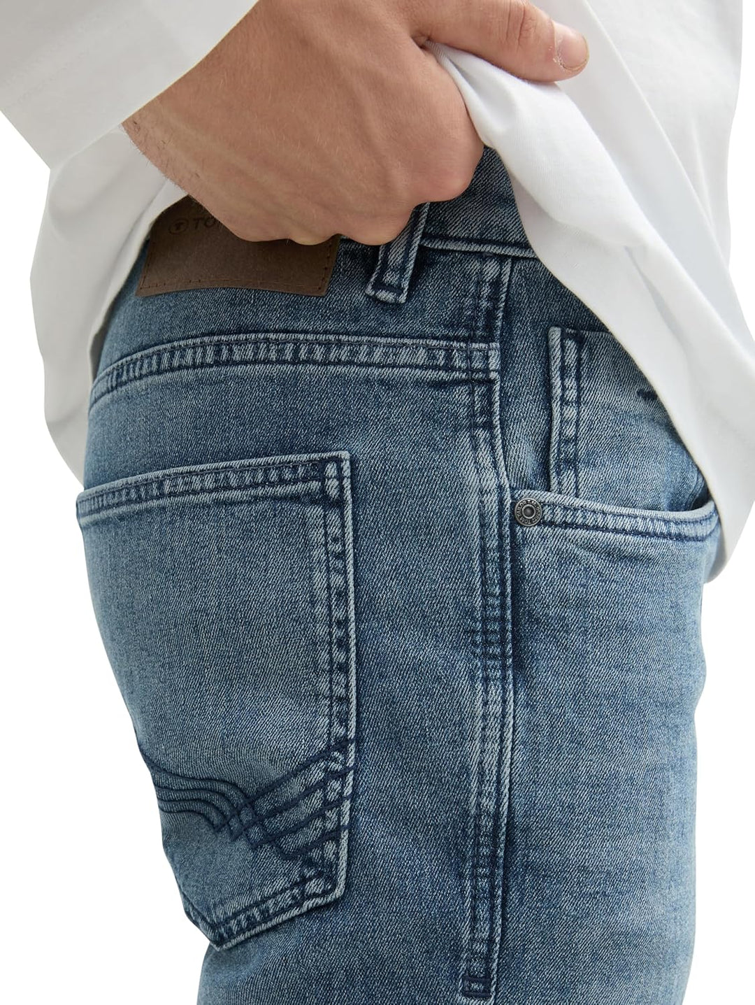TOM TAILOR Herren Troy Slim Jeans 30W / 30L 10113 - Clean Mid Stone Blue Denim, 30W / 30L 10113 - Cl