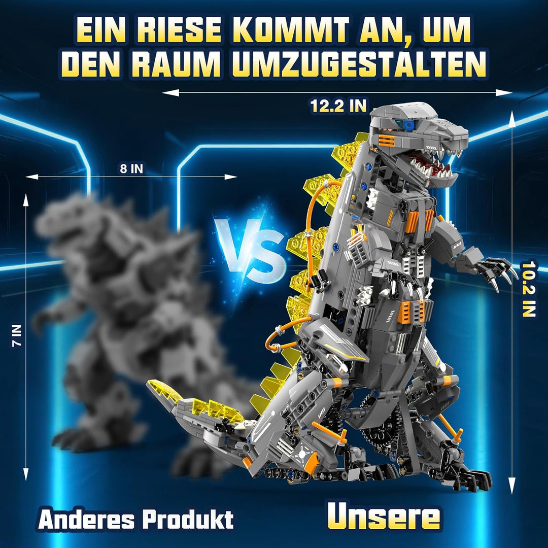 Technic Roboter Bauspielzeug Bausatz, 935PCS 5-IN-1 RC Roboter und Monster, Ferngesteuert und App Ro