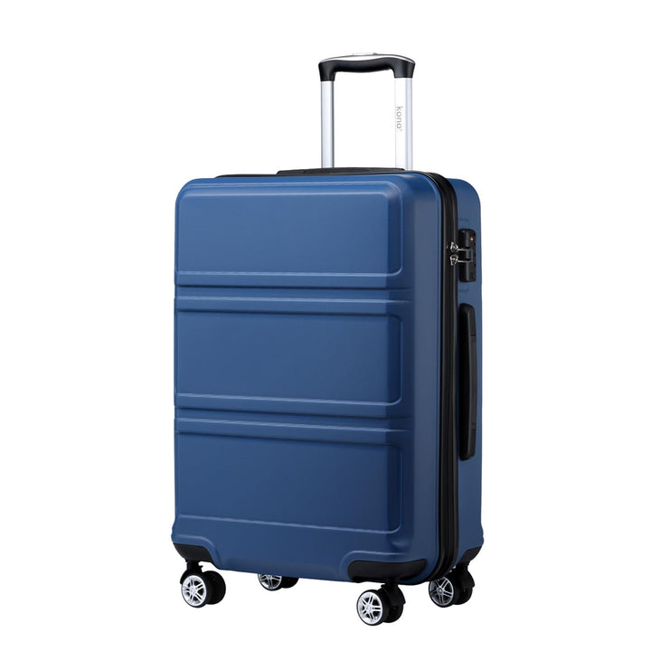 KONO Koffer Trolley Reisekoffer M (55cm) Dunkelblau, M (55cm) Dunkelblau