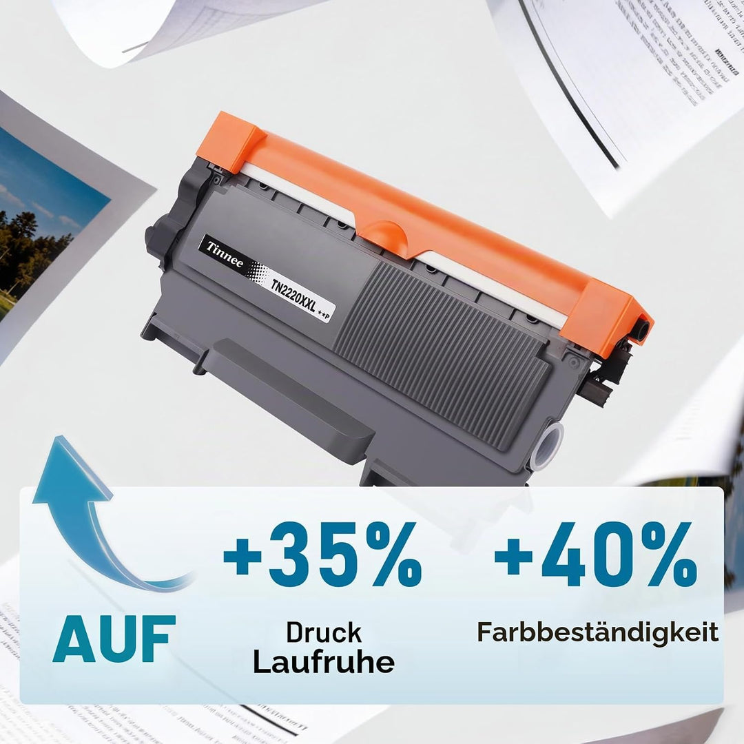 TN2220 Tonerkartusche (1x Schwarz), Ersatz für Brother TN2220 Toner, Kompatibel für MFC-7360N HL-213