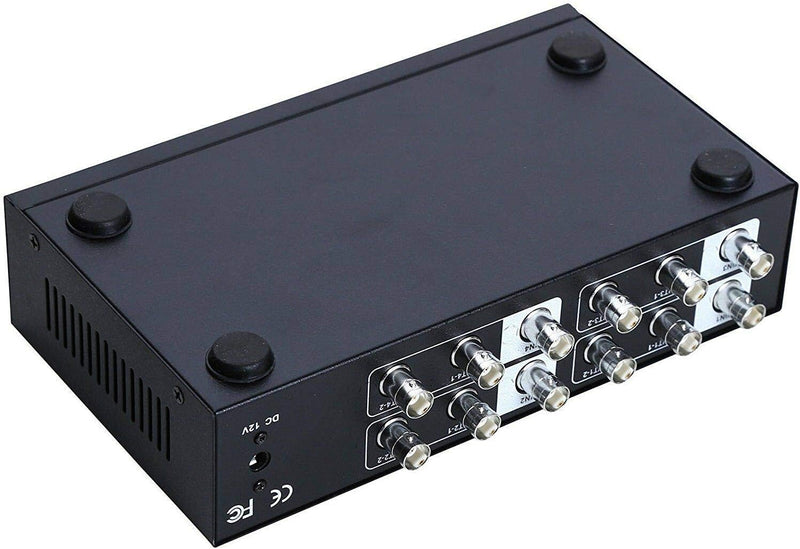 UHPPOTE BNC Koaxial HD 4 Im 8 Aus Häfen AHD/CVI/TVI Video Verteiler Verstärker Verteiler Splitter 4