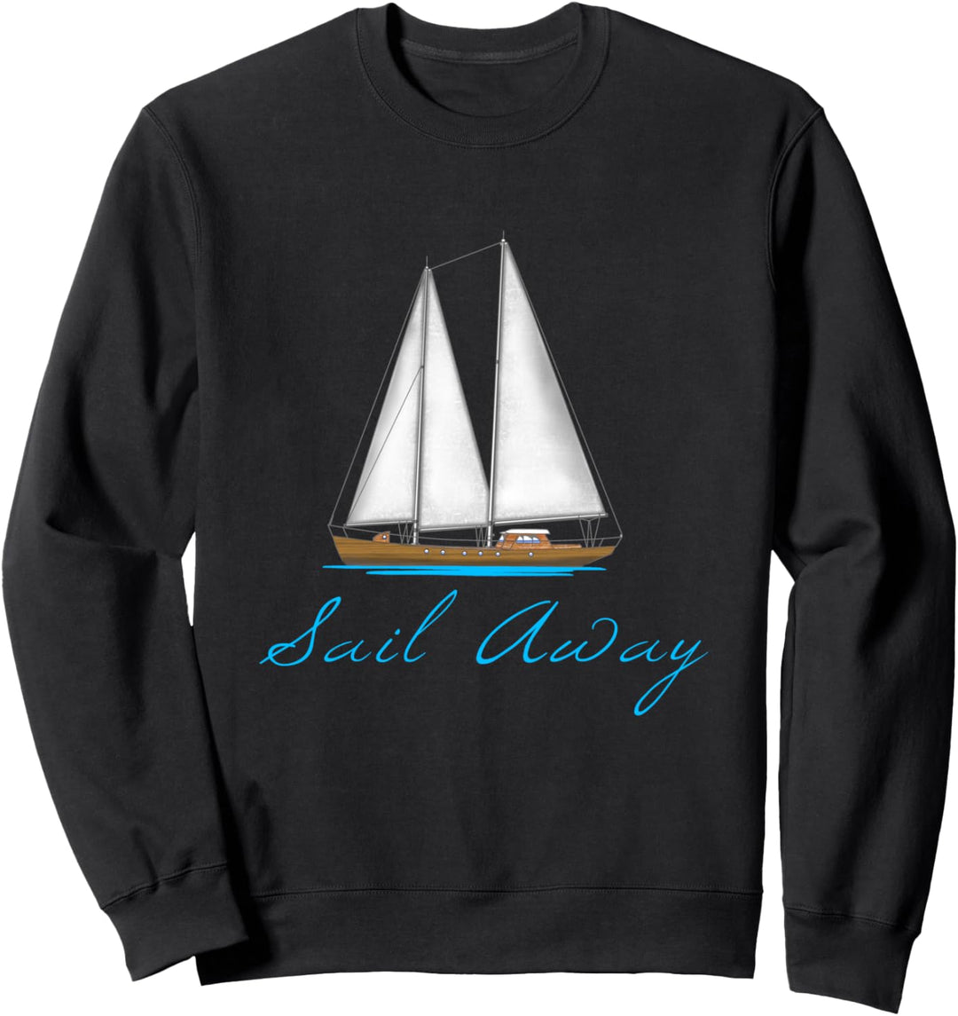 Seemann mit Segelboot, Bootsboot. Sweatshirt