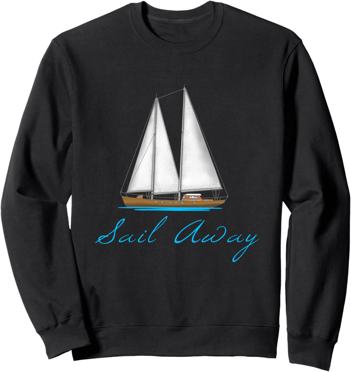 Seemann mit Segelboot, Bootsboot. Sweatshirt
