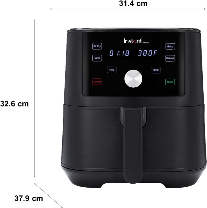 Instant Pot Brands Vortex 4-in-1-Heissluftfritteuse 1700W 5,7L Minibackofen - Gesundes Heissluft-Fri