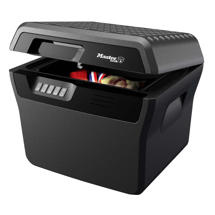 MASTER LOCK Feuerfeste Dokumentenbox Geldkassette 18,5L [Feuerfeste und Wasserdichte] [gross] [elekt