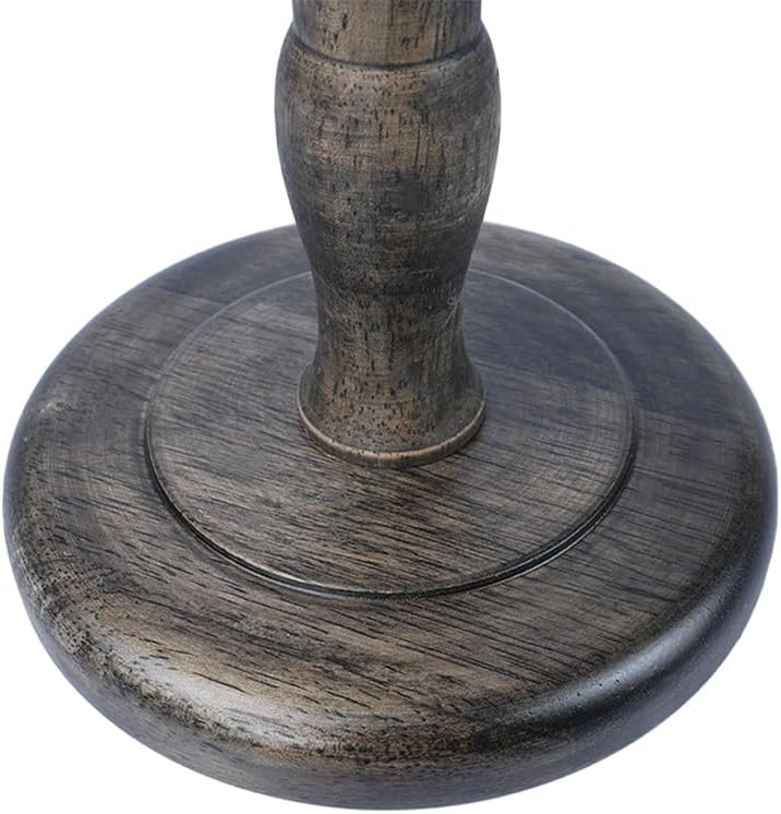 Sarini Vintage Hutständer, Freistehender Perückenständer aus Holz, Hutständer für den Tisch, Elegant