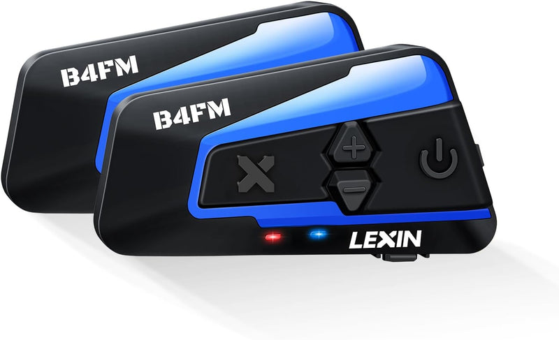 LEXIN B4FM Motorrad Bluetooth Headset, Helm Intercom, Kommunikationssystem für bis zu 10 Motorräder