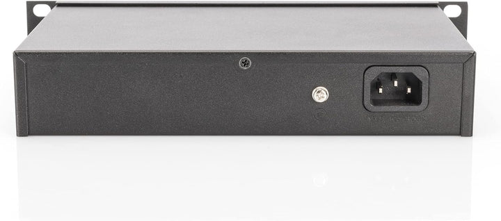 DIGITUS Gigabit Ethernet PoE+ Switch - 10 Zoll - 8 Ports - L2+ Managed - IEEE 802.3at - 80 Watt Powe